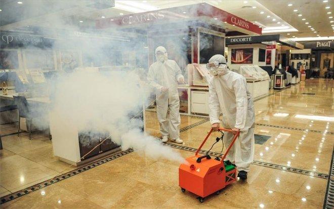DESINFECCIÓN CON OZONO DE CENTROS COMERCIALES